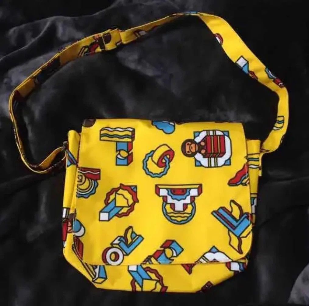Bape Bathing Ape Baby Milo Fancy Printed Shoulder Sling Bag Size ONE SIZE - 1 Thumbnail