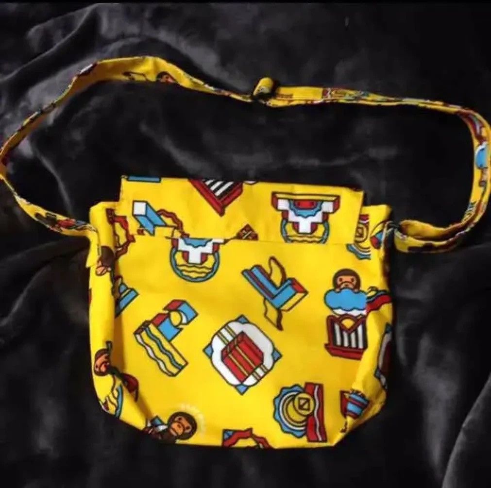 Bape Bathing Ape Baby Milo Fancy Printed Shoulder Sling Bag Size ONE SIZE - 2 Thumbnail