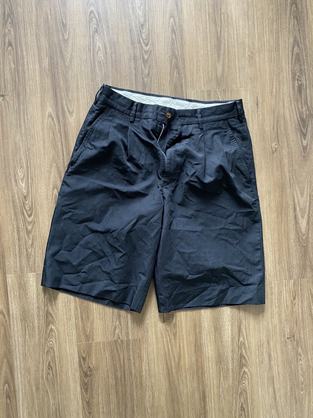Comme des Garcons Homme Deux creased shorts Size US 32 / EU 48 - 1 Thumbnail