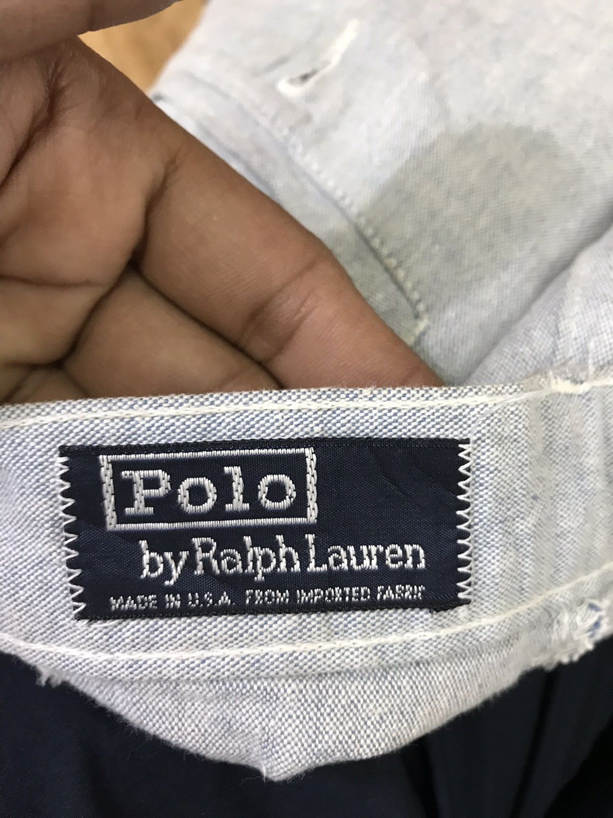 Polo Ralph Lauren Vintage Polo Ralph Lauren Light Blue Denim Trousers Pants Size US 33 - 7 Thumbnail