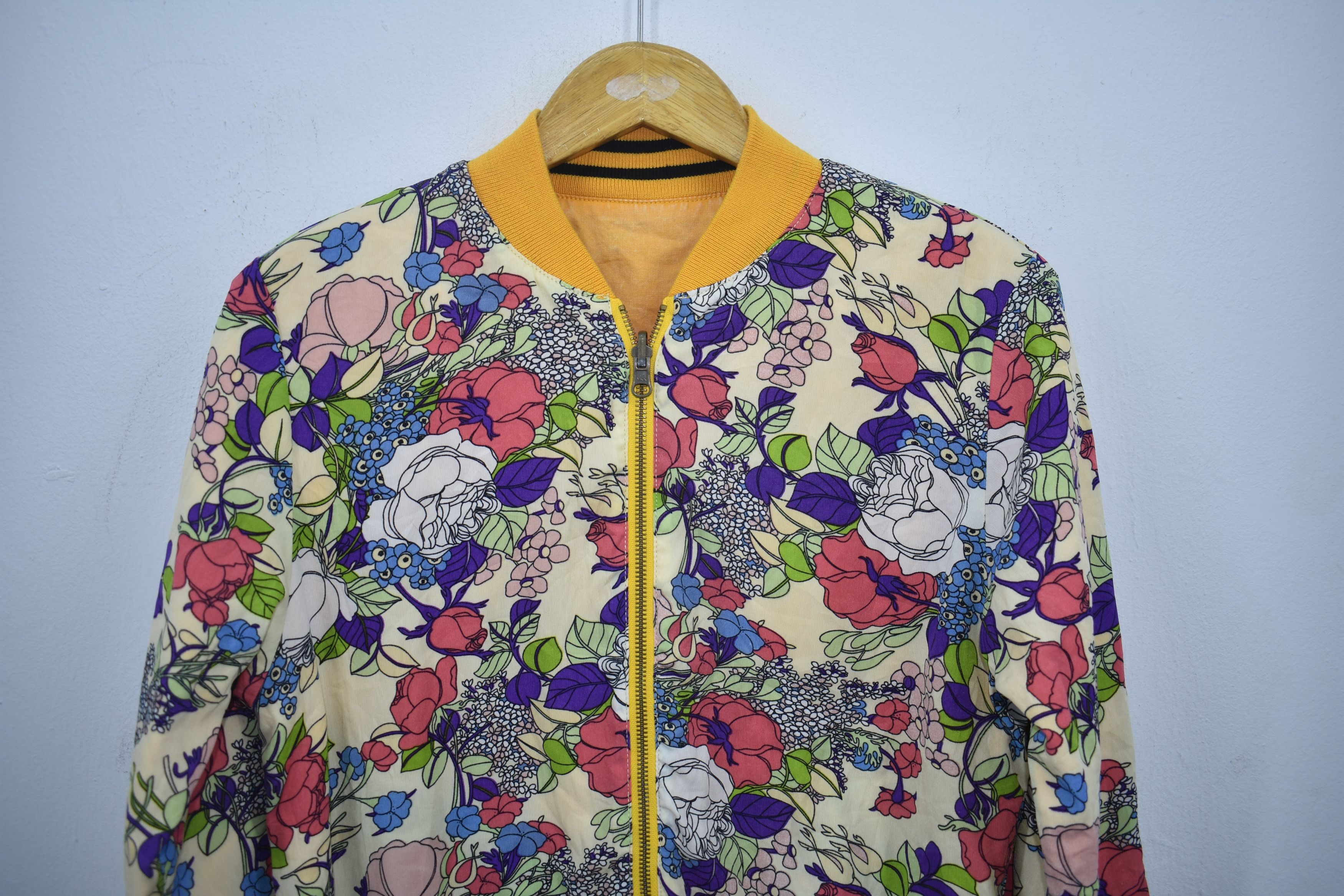 Japanese Brand × Vintage Vintage Flowers Fullprints Riversible Jackets Size S / US 4 / IT 40 - 6 Thumbnail