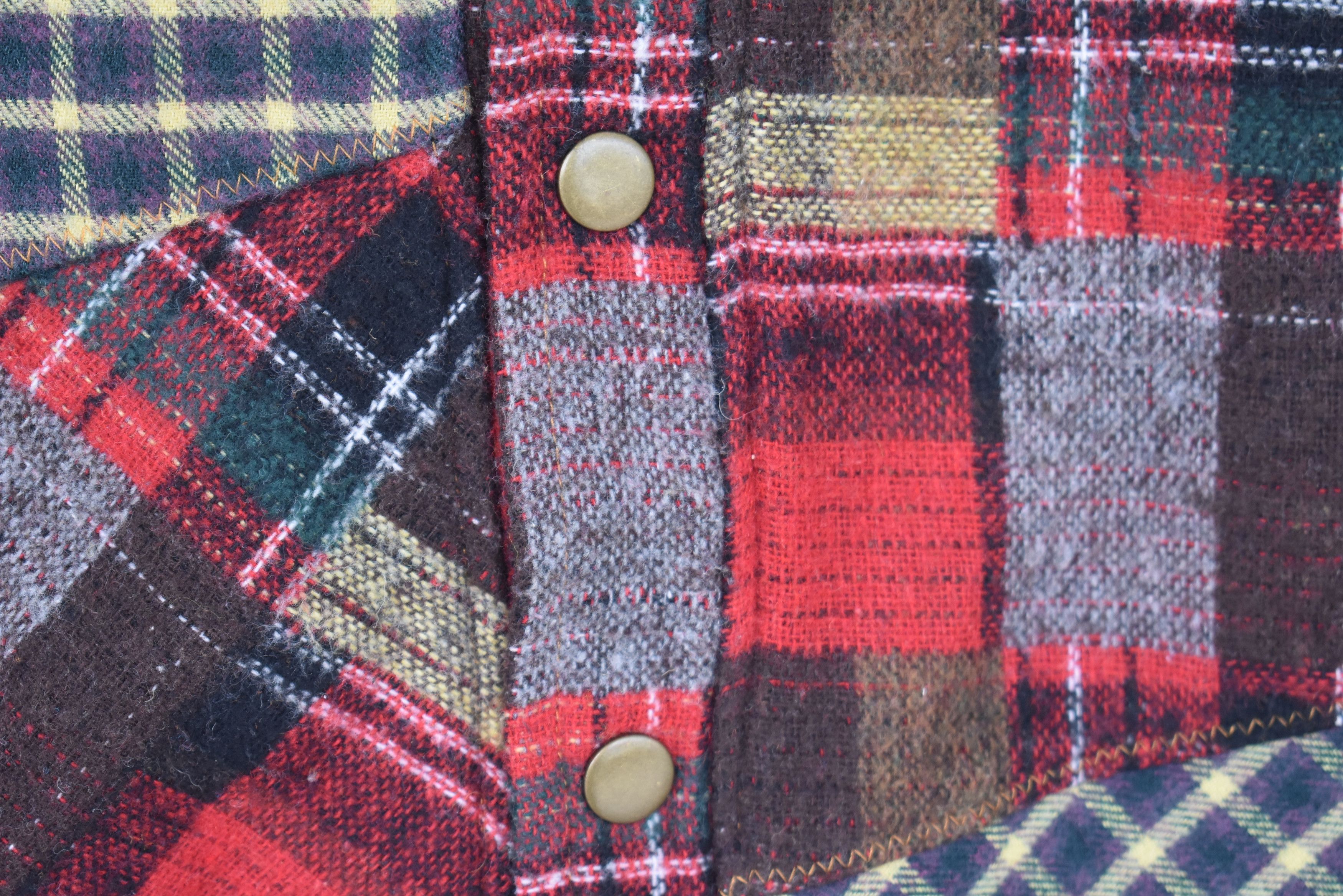 Japanese Brand × Vintage Vintage Patchwork Vest Made in Japan Size US M / EU 48-50 / 2 - 3 Thumbnail