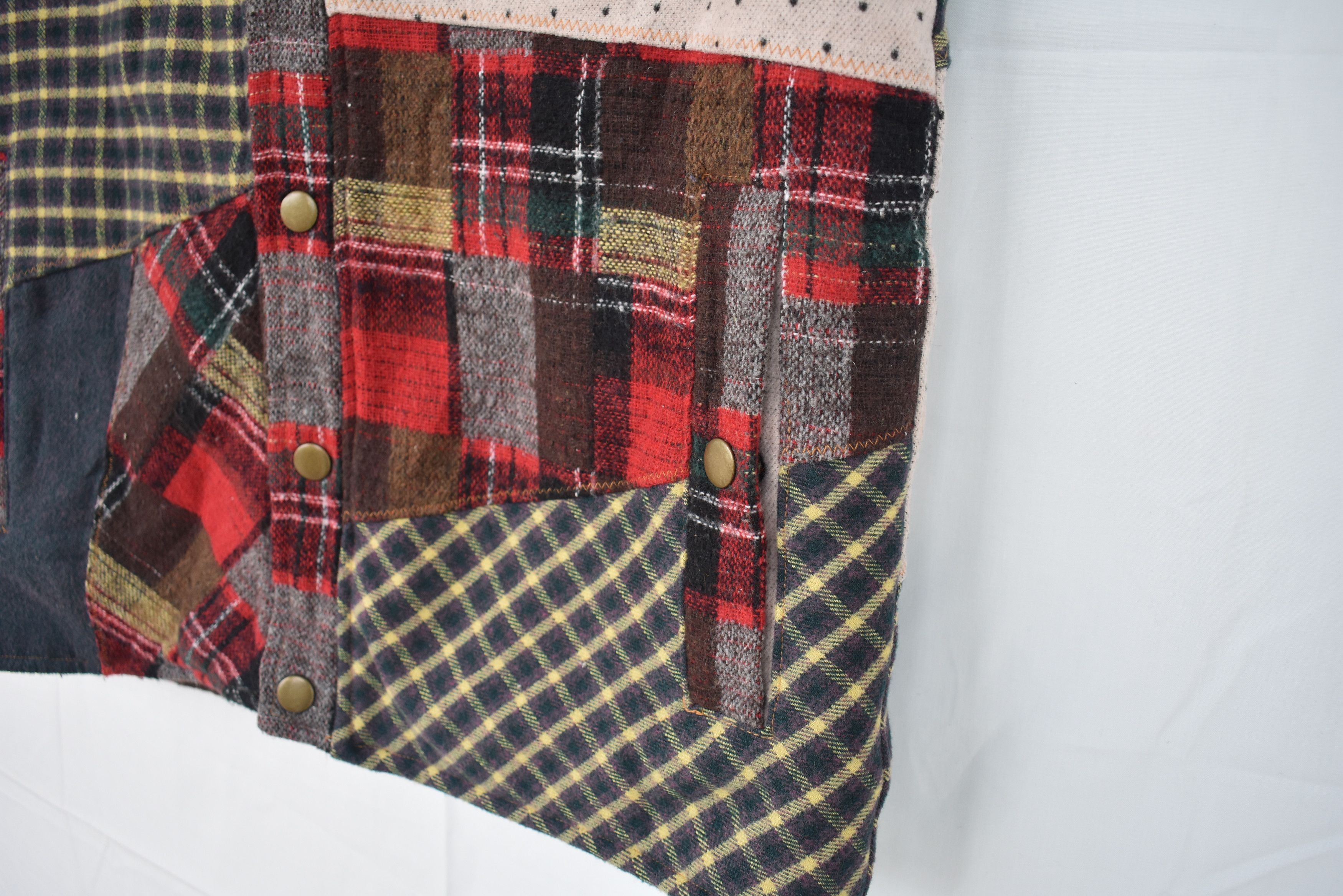 Japanese Brand × Vintage Vintage Patchwork Vest Made in Japan Size US M / EU 48-50 / 2 - 6 Thumbnail