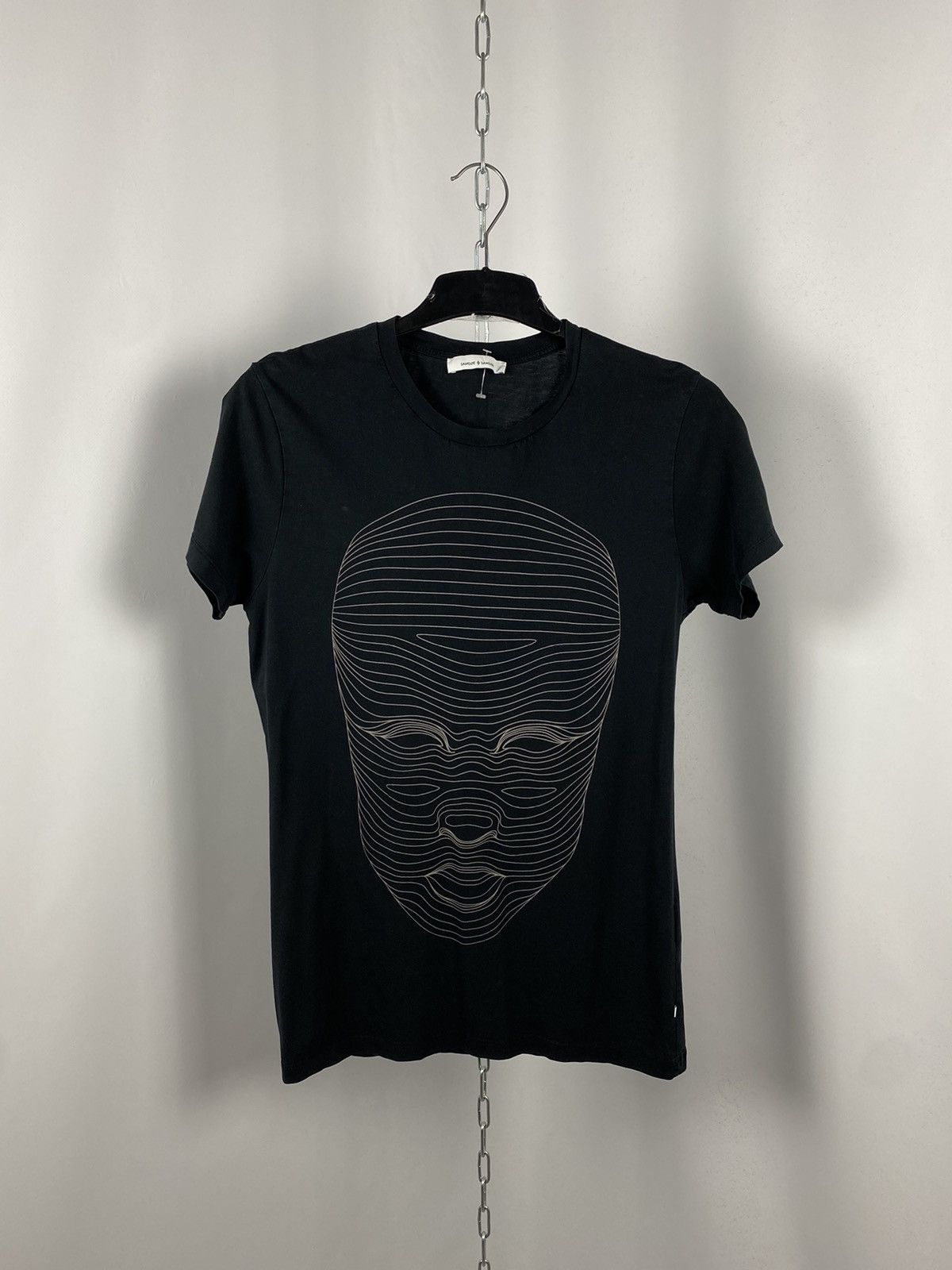 Samsoe Samsoe Samsoe & Samsoe big logo black T-shirts streetwear size S Size US S / EU 44-46 / 1 - 1 Thumbnail