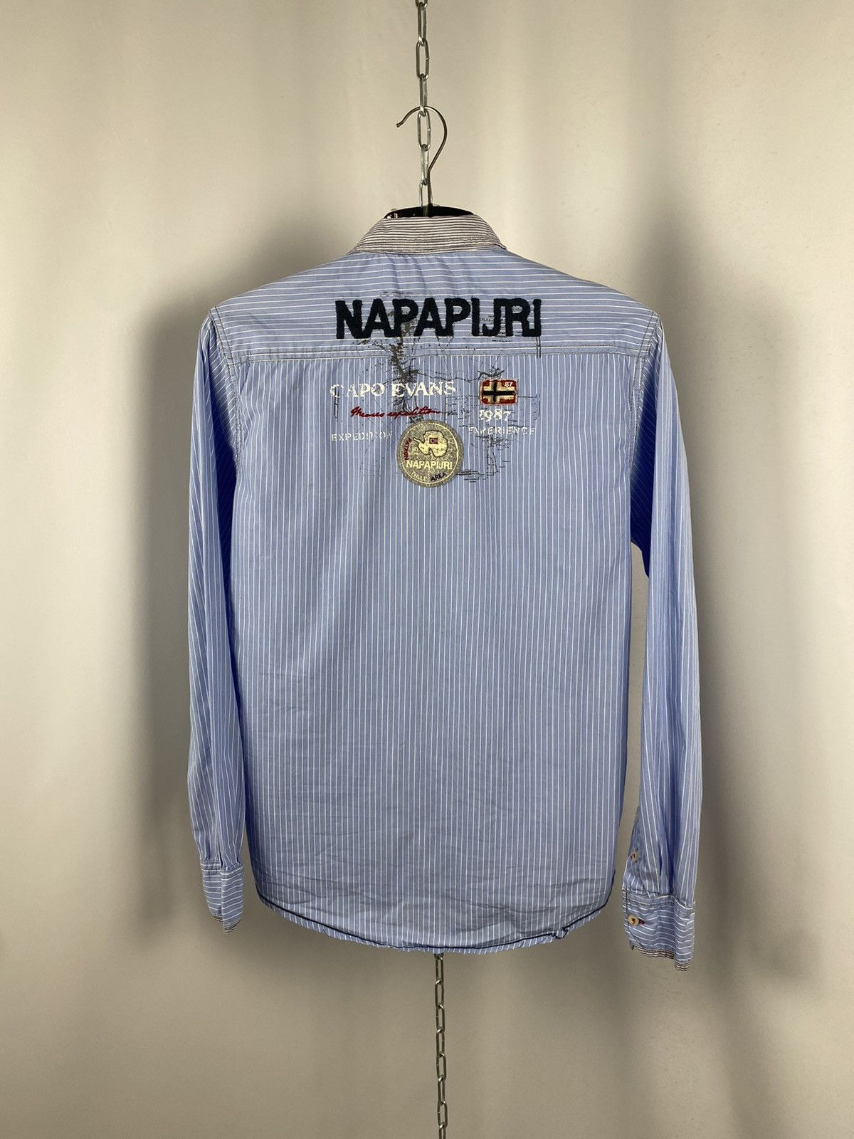 Napapijri Napapijri shirts long sleeve blue streetwear size M Size US M / EU 48-50 / 2 - 6 Thumbnail