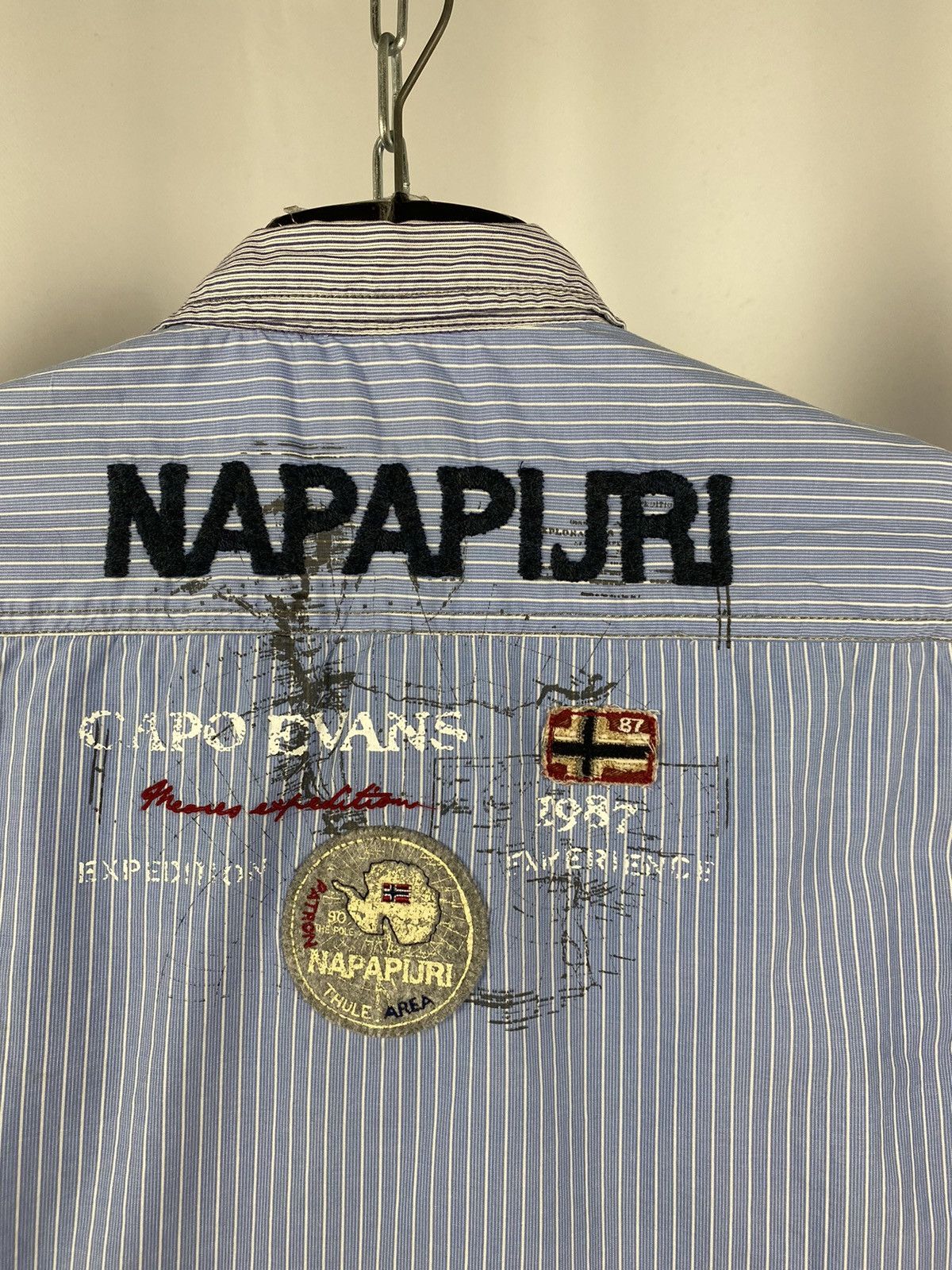 Napapijri Napapijri shirts long sleeve blue streetwear size M Size US M / EU 48-50 / 2 - 7 Thumbnail