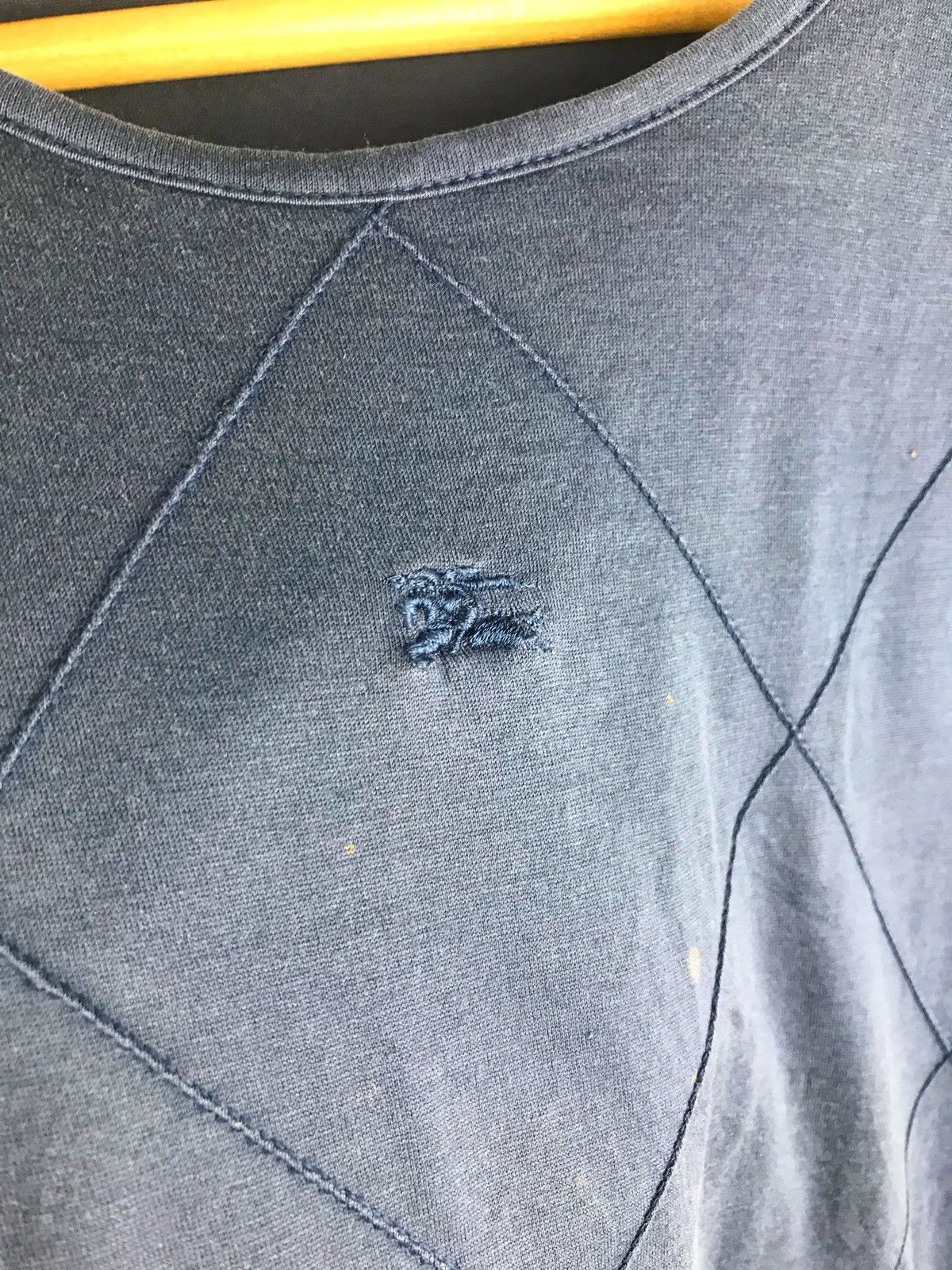 Burberry Burberrys Vintage Blue Tops Small Logo Embroidery Size M / US 6-8 / IT 42-44 - 6 Thumbnail