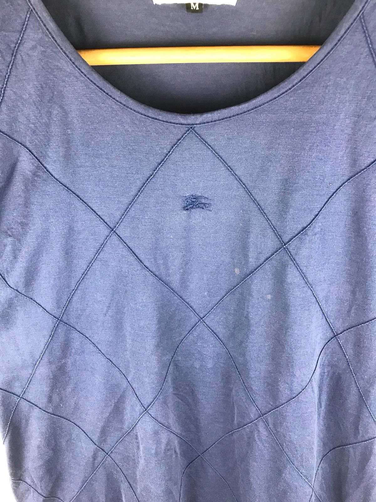 Burberry Burberrys Vintage Blue Tops Small Logo Embroidery Size M / US 6-8 / IT 42-44 - 2 Thumbnail