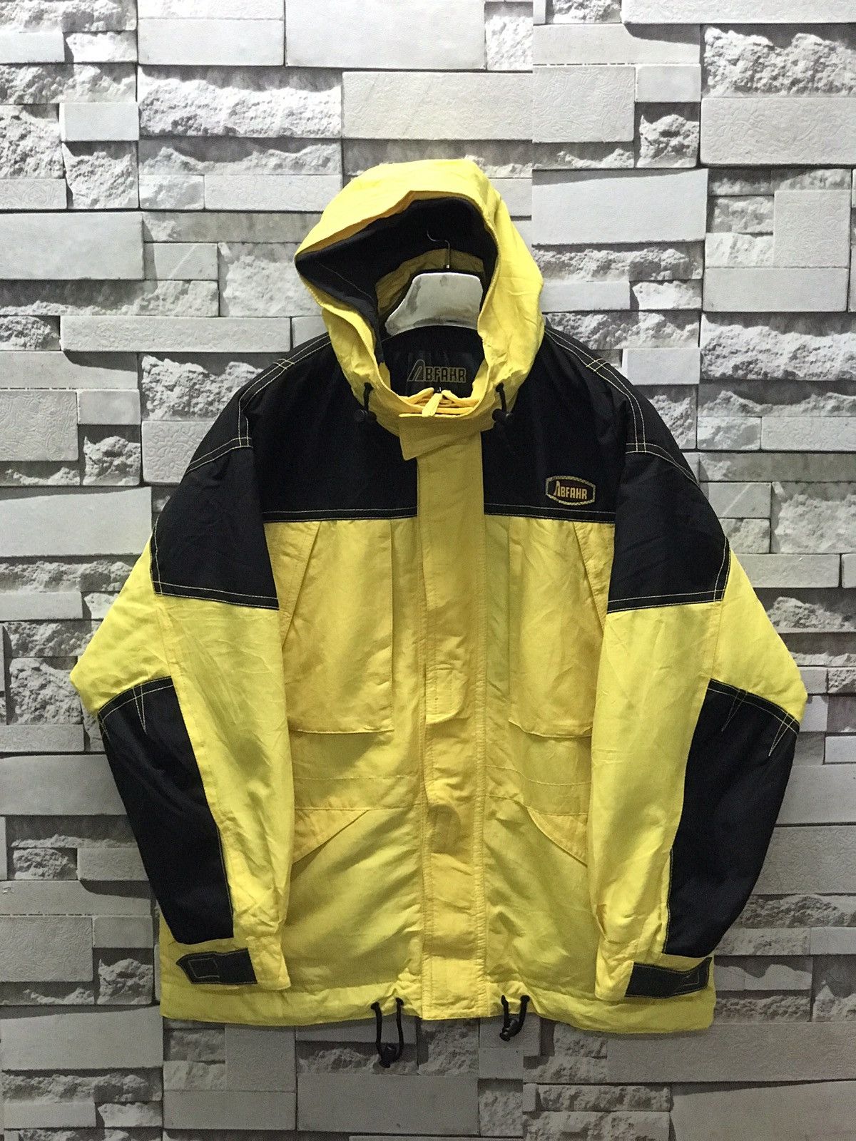 Japanese Brand Abfahr Two Tone Colour Hooded Ski Jacket Size US L / EU 52-54 / 3 - 1 Thumbnail