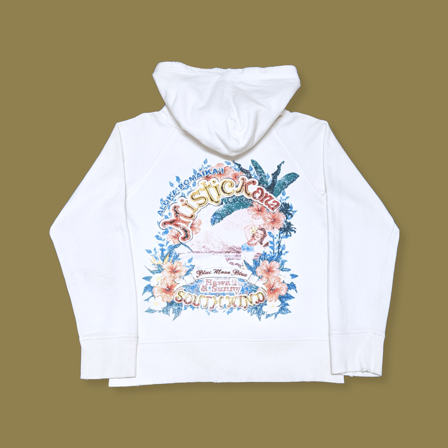 Vintage Hawaii Beach Mystic Kona Beach Surfboards Hoodie