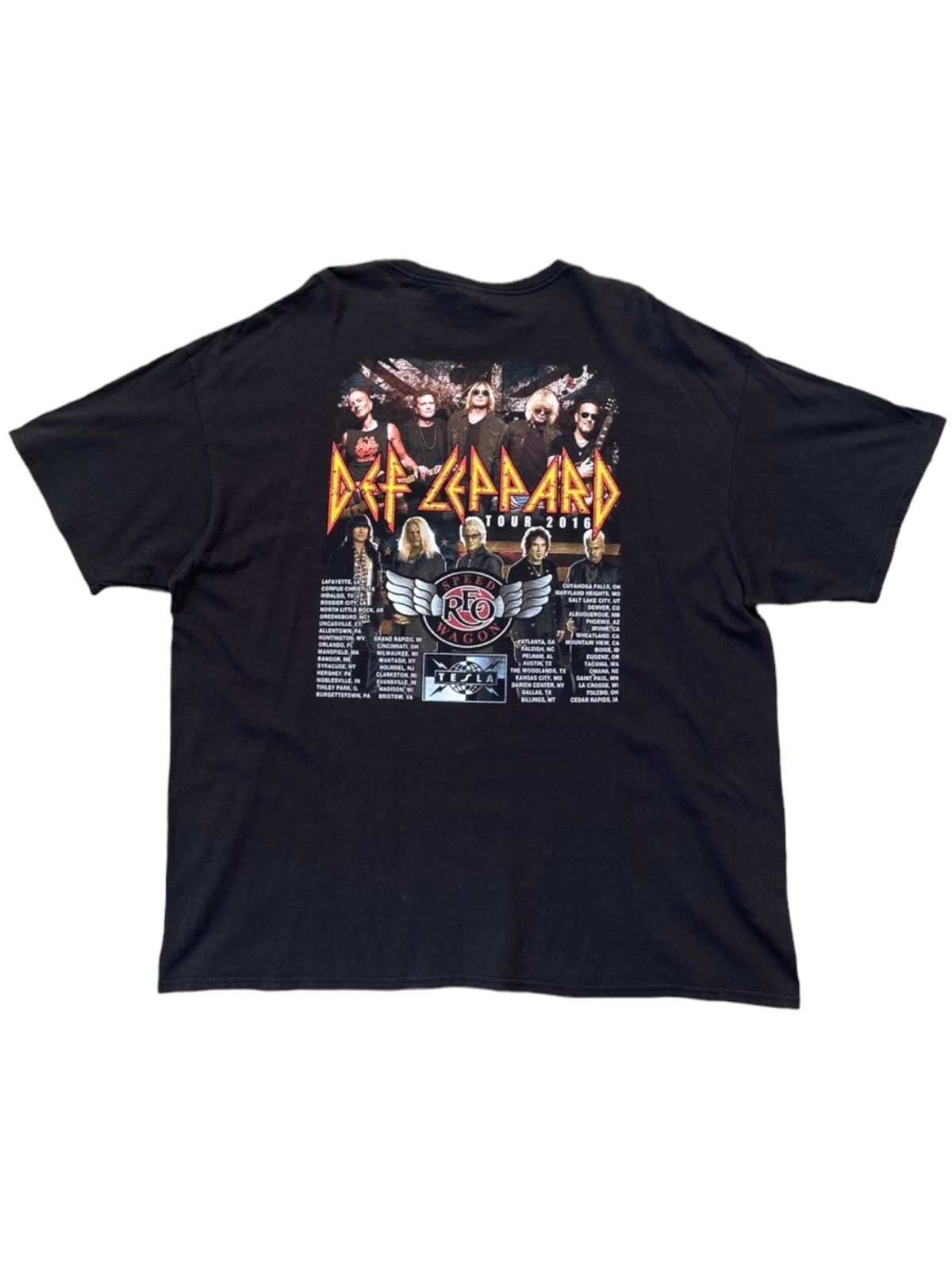 Band Tees Def Leppard Tour Shirt Big Size. #A2 Size US XXL / EU 58 / 5 - 1 Thumbnail