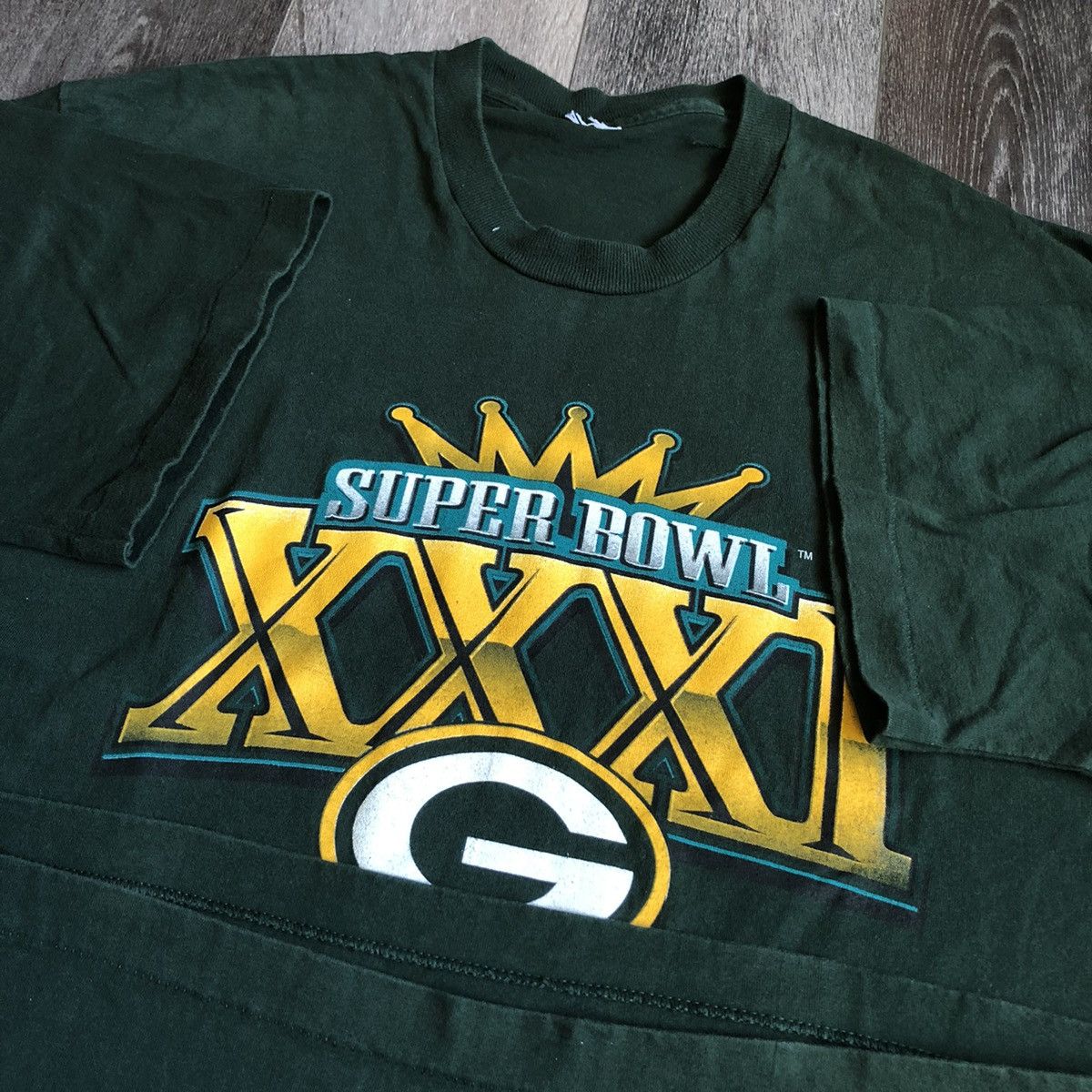 Pro Player Vintage 1990s Green Bay Packers NFL Super Bowl Champions Tee Size US XXL / EU 58 / 5 - 6 Thumbnail