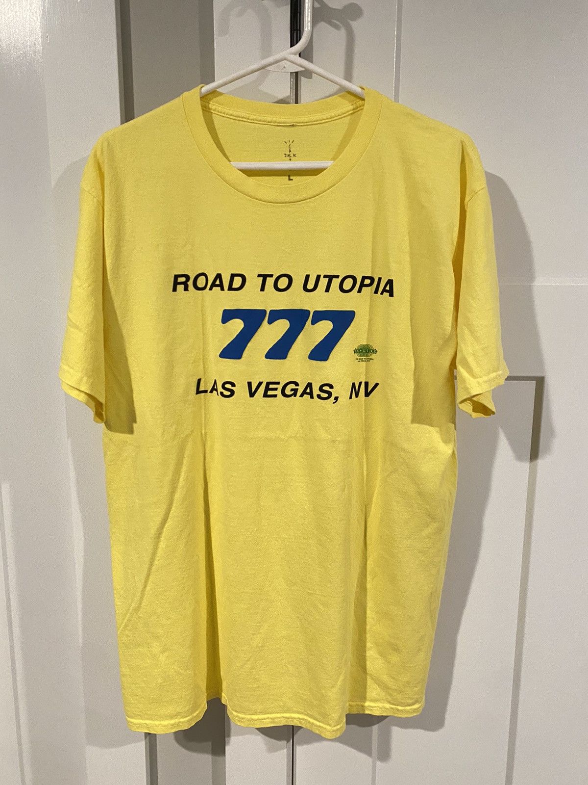 Travis Scott Road to Utopia Las Vegas Joker T-shirt Brown Men's