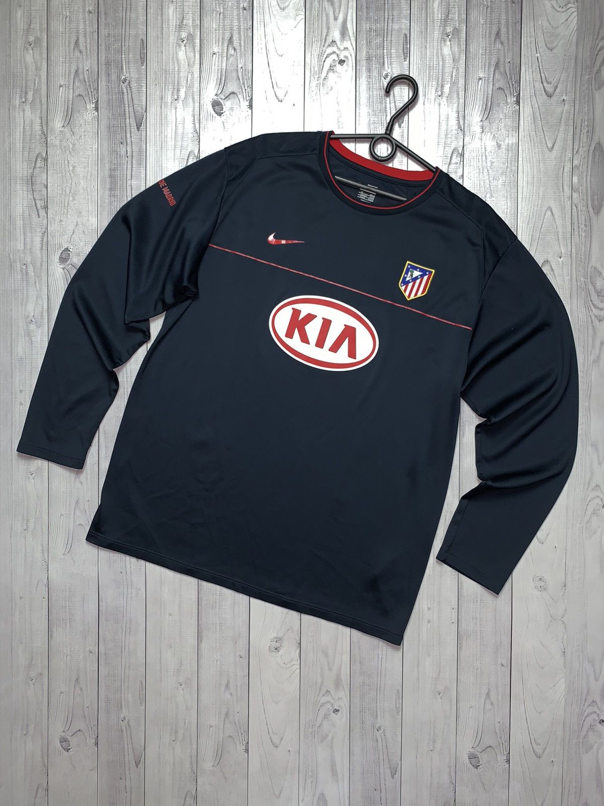 Vintage Nike Atletico Madrid long sleeve away rare Size XL