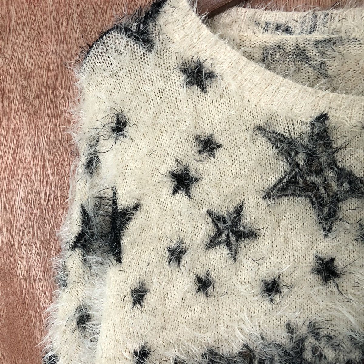 Homespun Knitwear Japanese Brand star Shag Shaggy Fur Mohair Knitwear #6476 Size M / US 6-8 / IT 42-44 - 6 Thumbnail