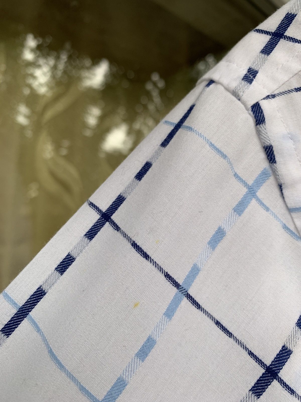 Vintage Vintage Yves Saint Laurent White Striped Short Sleeve Shirt Size US M / EU 48-50 / 2 - 11 Thumbnail