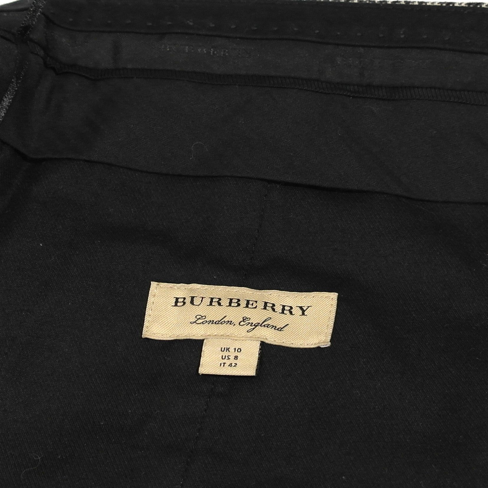 Burberry Burberry Womens Wool Trousers Plaid Check Gray Size 30" / US 8 / IT 44 - 8 Thumbnail