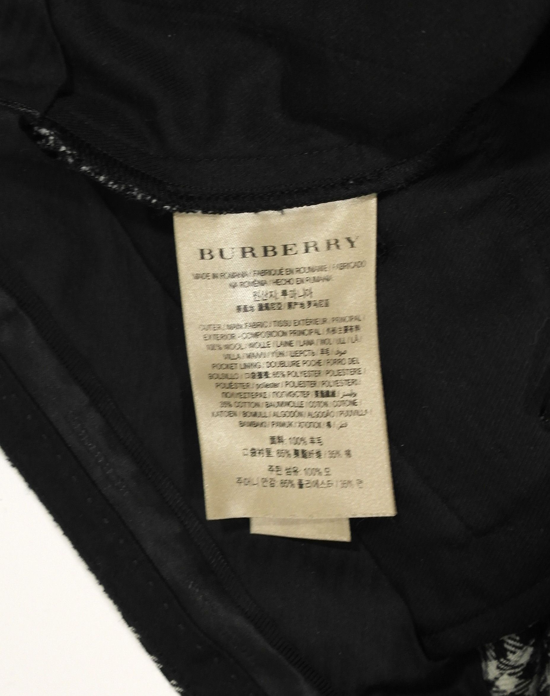 Burberry Burberry Womens Wool Trousers Plaid Check Gray Size 30" / US 8 / IT 44 - 9 Thumbnail