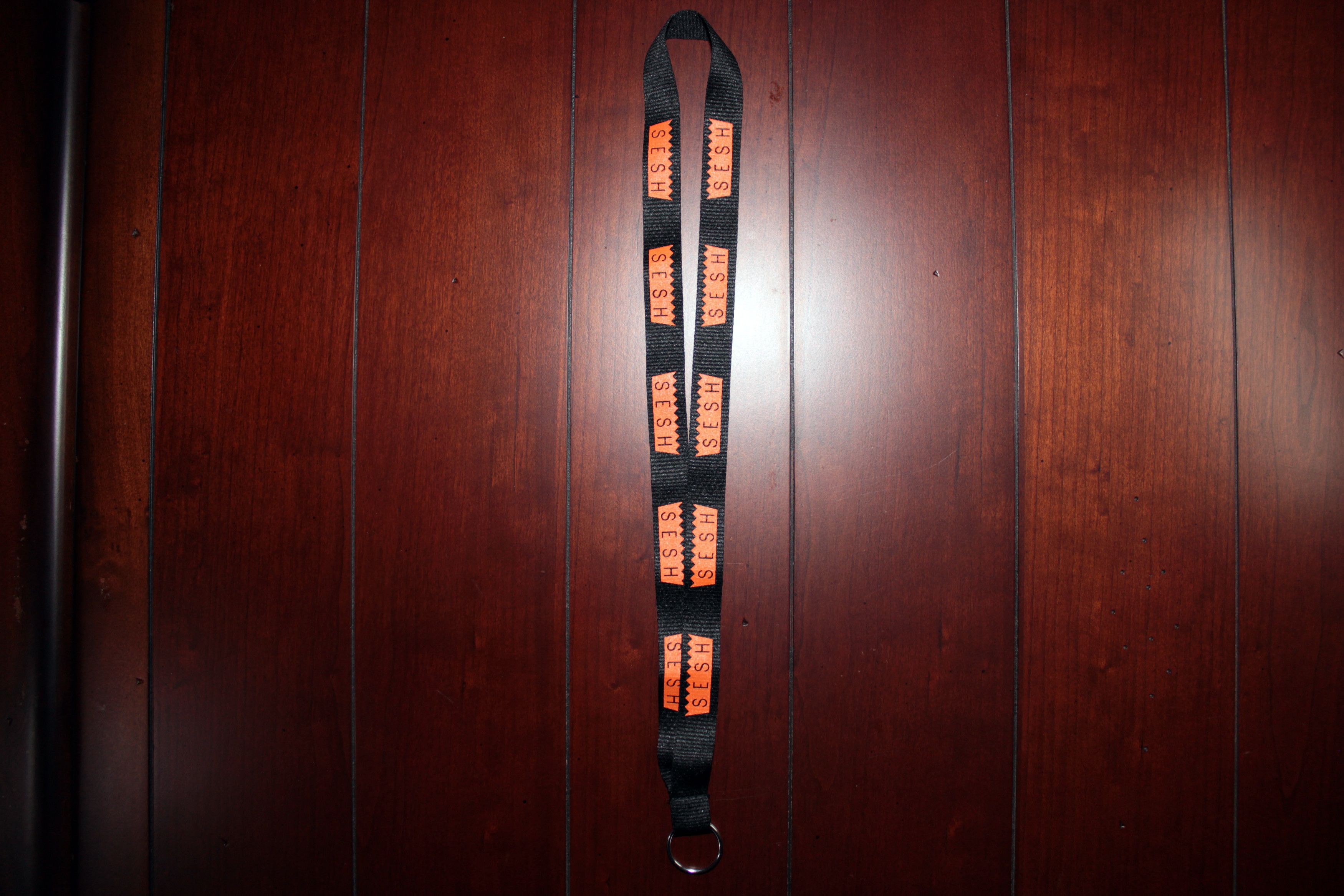 Bones × TeamSESH TEAMSESH Black Lanyard with Orange Crown Logo Size ONE SIZE - 2 Thumbnail