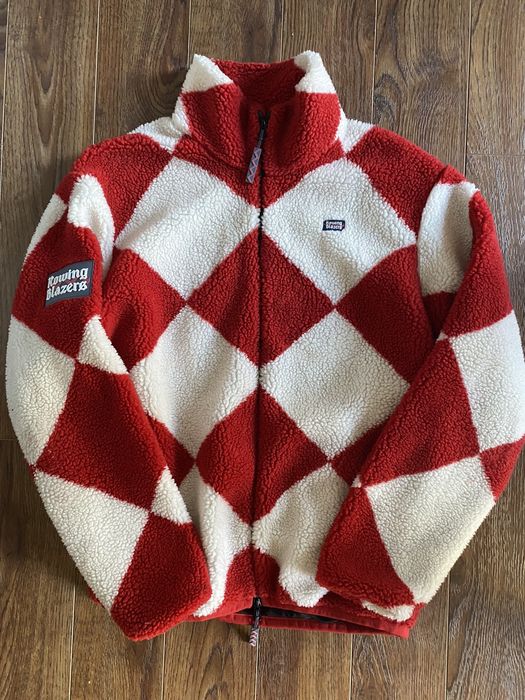 Rowing Blazers Harlequin High Pile Fleece Jacket Grailed