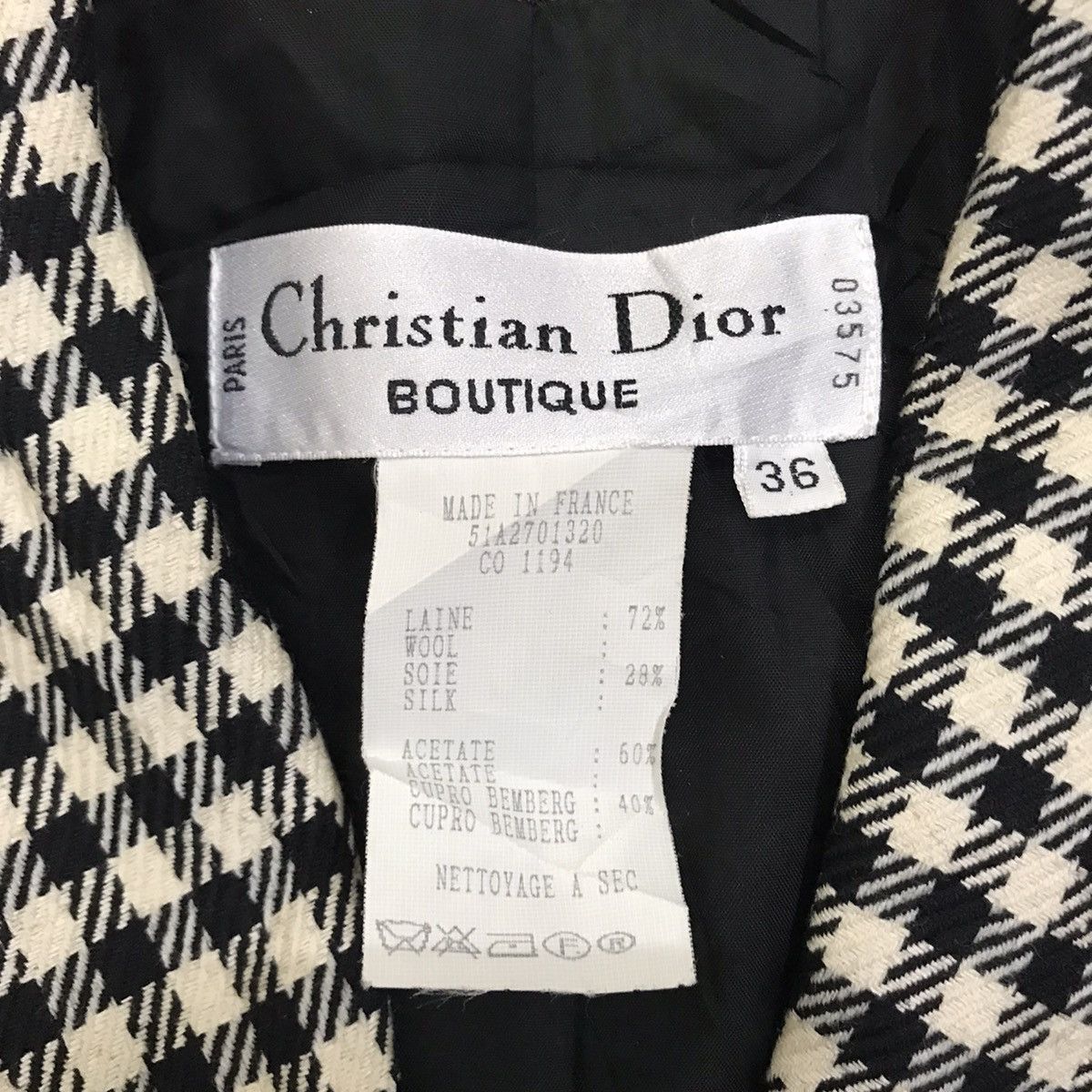 Christian Dior Monsieur × Dior 💥RARE💥 Vintage Christian Dior Wool Jacket Dior Jacket Size S / US 4 / IT 40 - 13 Thumbnail