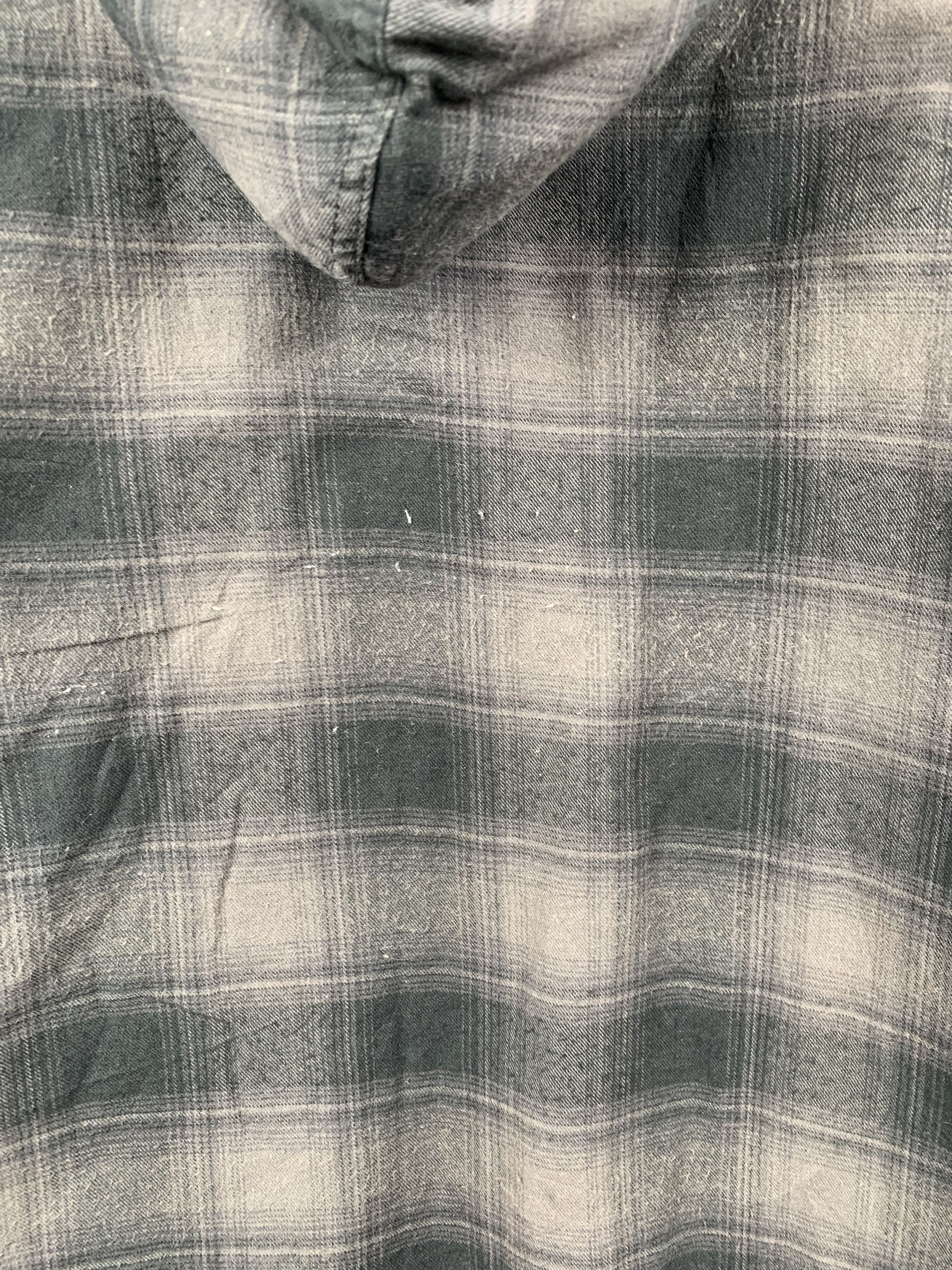 Vintage Vintage 90s Us College Shadow Plaid Hoodie Jacket Size US XXL / EU 58 / 5 - 10 Thumbnail