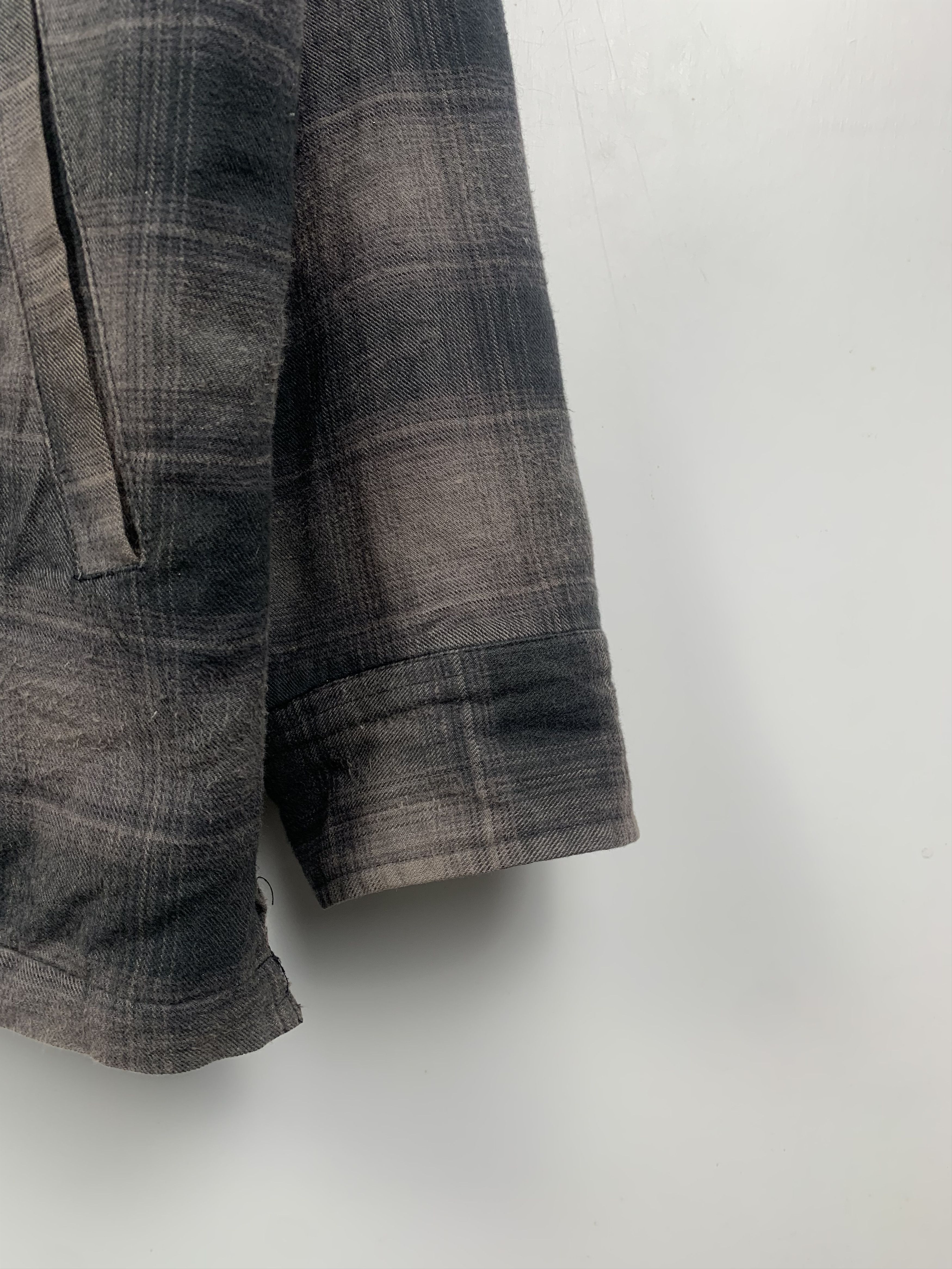 Vintage Vintage 90s Us College Shadow Plaid Hoodie Jacket Size US XXL / EU 58 / 5 - 5 Thumbnail