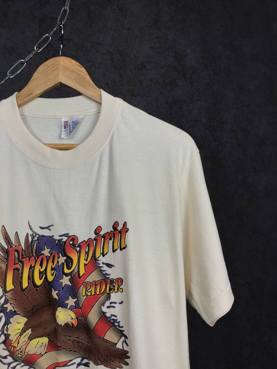 Vintage Free Spirit Rider 2000 American vintage rock tee Size US M / EU 48-50 / 2 - 2 Thumbnail