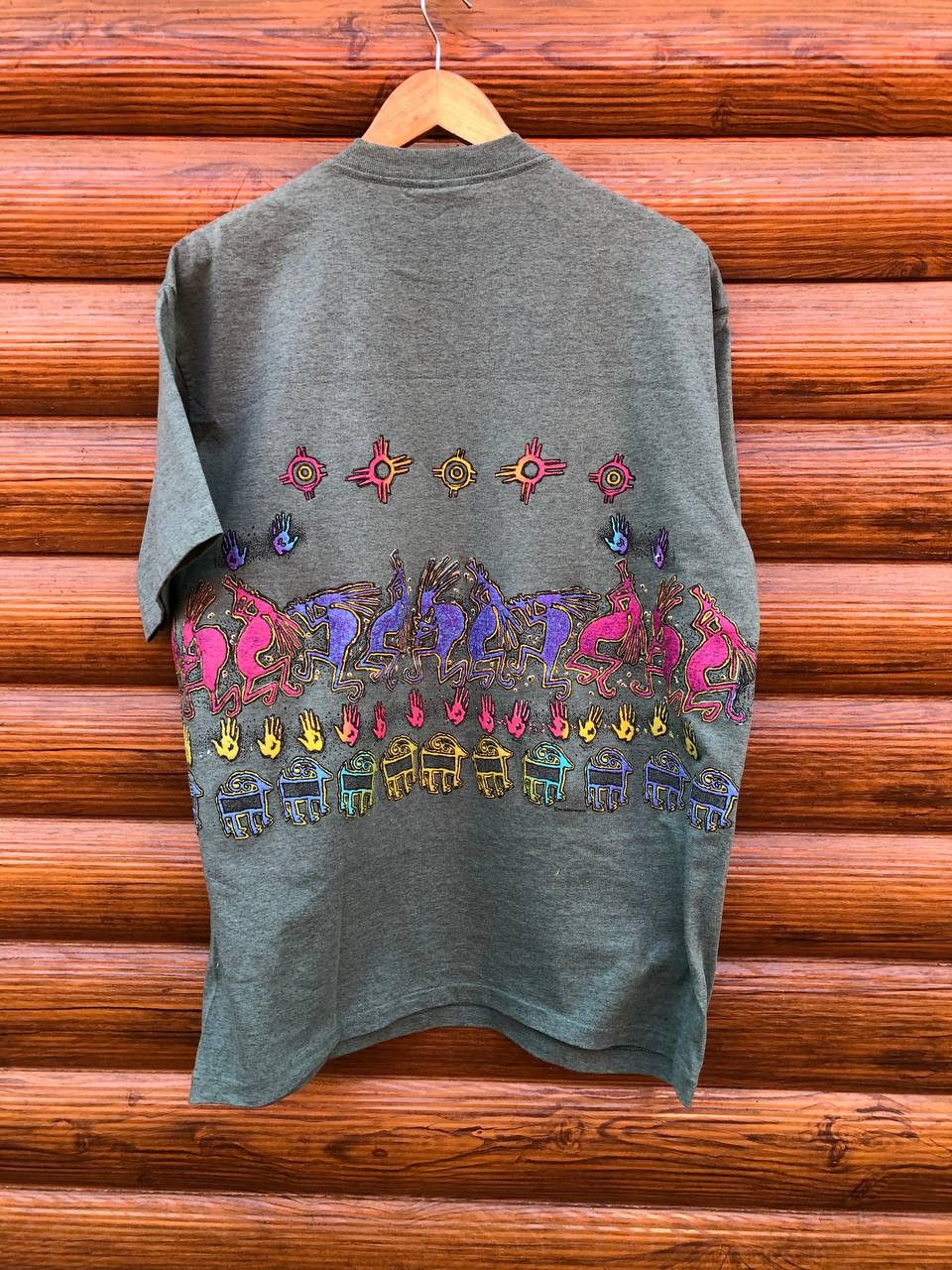 Vintage VTG 90s Palm Springs T Shirt Single Stitch Size US XL / EU 56 / 4 - 3 Thumbnail
