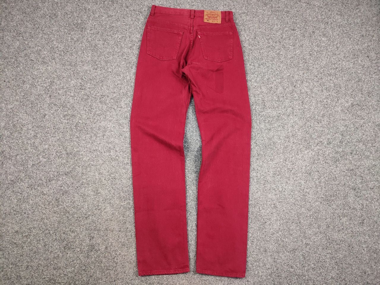 Levi's Rare Vintage 90's Levis 501 Red Denim Jeans Made in USA Size US 32 / EU 48 - 13 Thumbnail