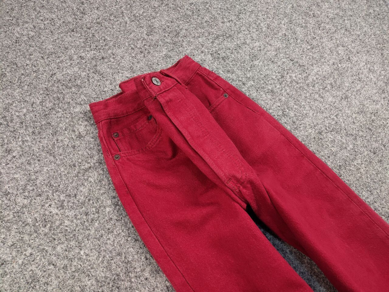 Levi's Rare Vintage 90's Levis 501 Red Denim Jeans Made in USA Size US 32 / EU 48 - 9 Thumbnail