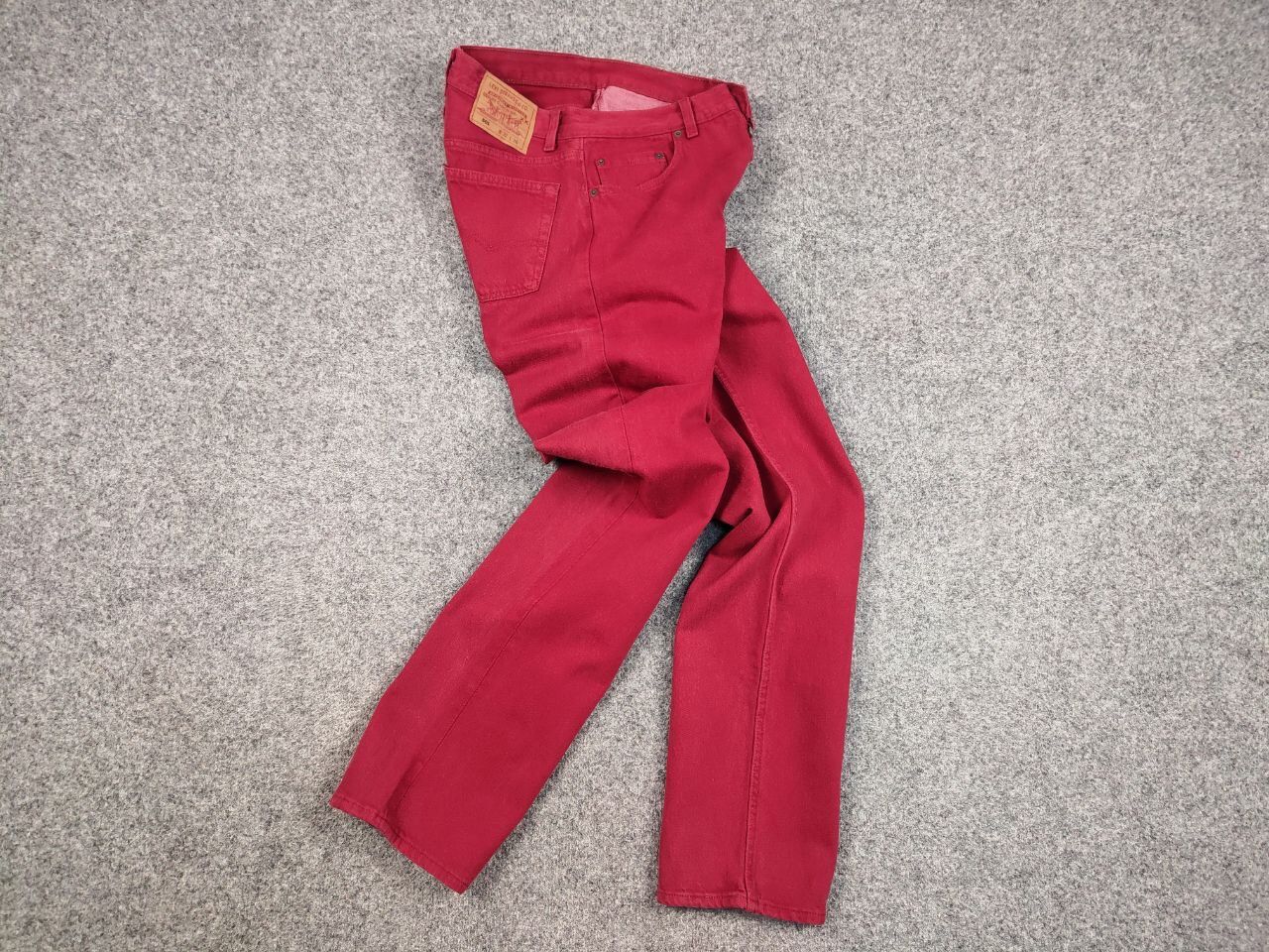 Levi's Rare Vintage 90's Levis 501 Red Denim Jeans Made in USA Size US 32 / EU 48 - 15 Thumbnail