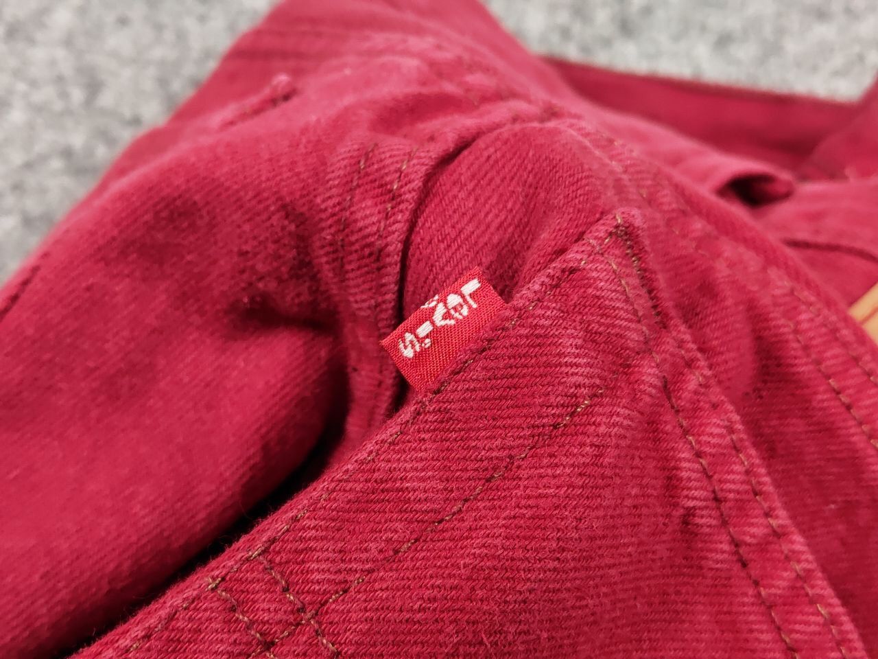Levi's Rare Vintage 90's Levis 501 Red Denim Jeans Made in USA Size US 32 / EU 48 - 18 Thumbnail