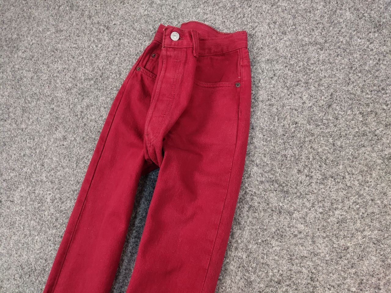 Levi's Rare Vintage 90's Levis 501 Red Denim Jeans Made in USA Size US 32 / EU 48 - 3 Thumbnail