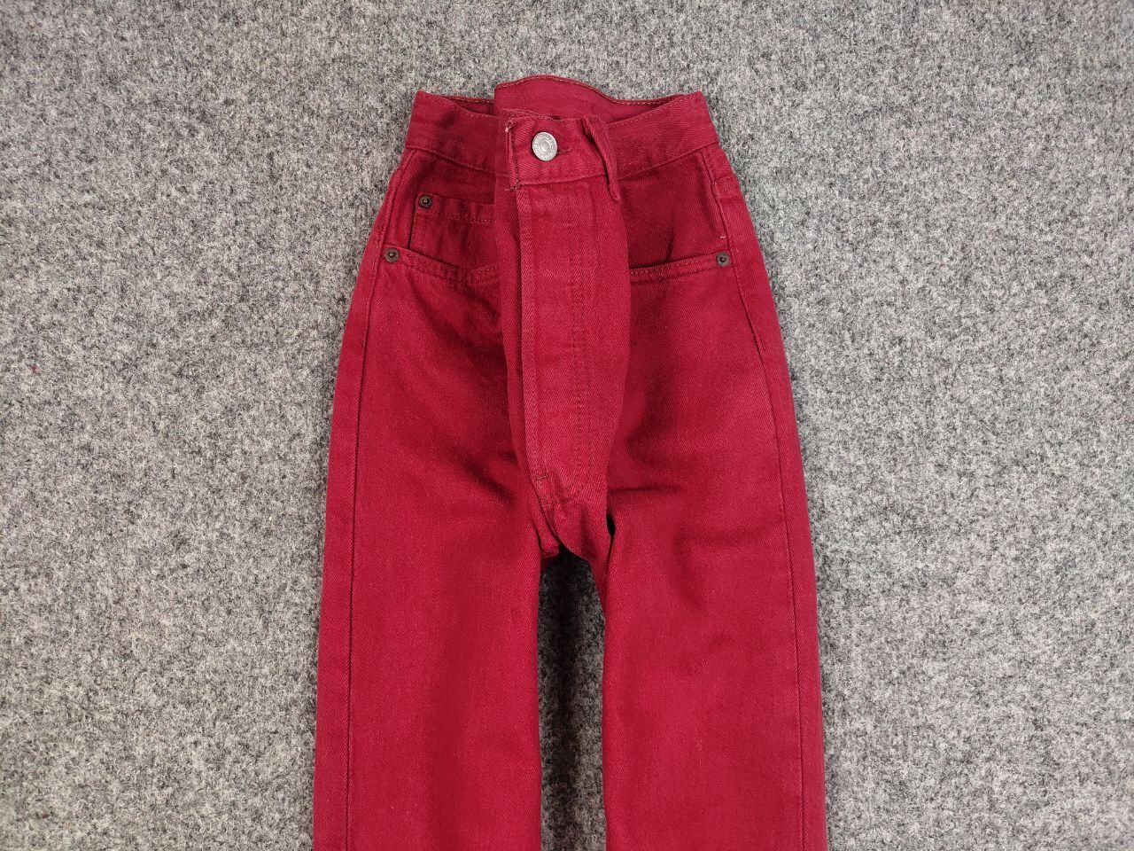 Levi's Rare Vintage 90's Levis 501 Red Denim Jeans Made in USA Size US 32 / EU 48 - 6 Thumbnail