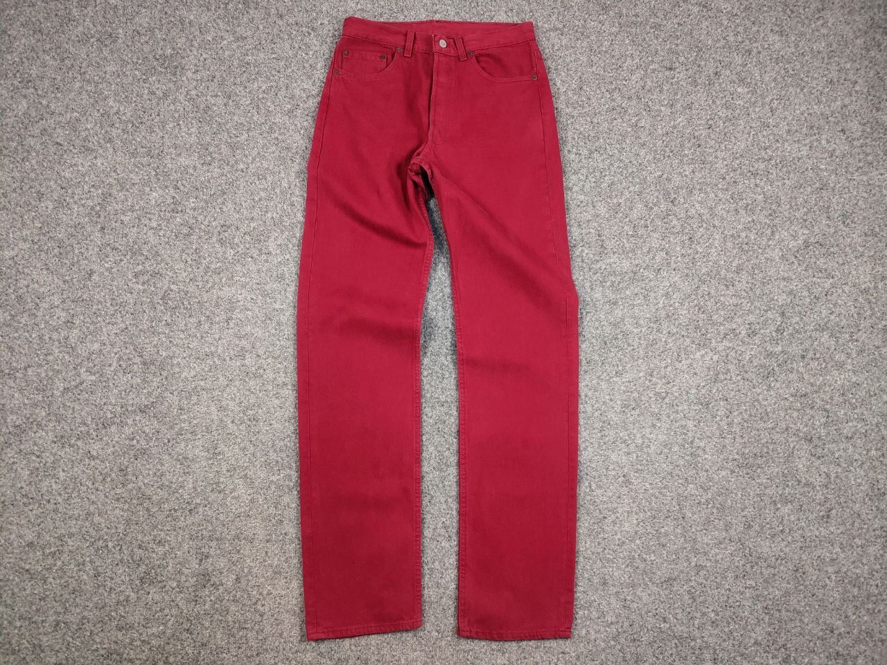 Levi's Rare Vintage 90's Levis 501 Red Denim Jeans Made in USA Size US 32 / EU 48 - 11 Thumbnail