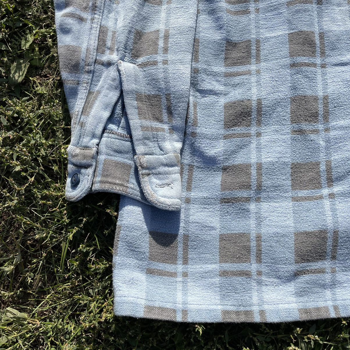 Vintage Vintage 90s Washed Checkered Shirt Grunge Workwear Tapered M Size US M / EU 48-50 / 2 - 2 Thumbnail