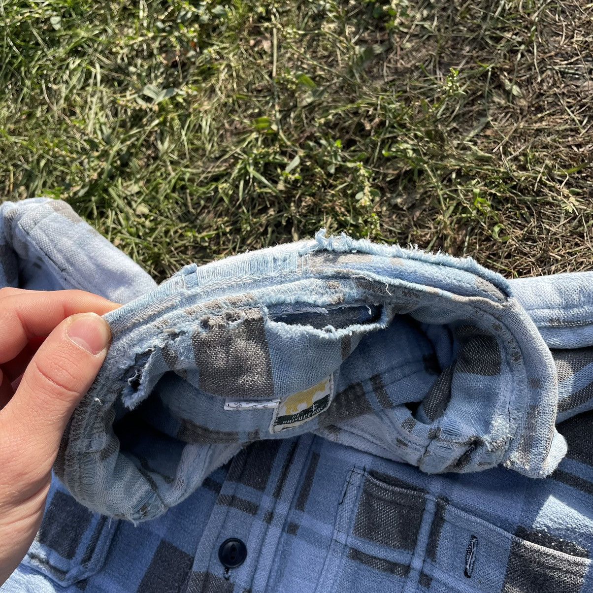 Vintage Vintage 90s Washed Checkered Shirt Grunge Workwear Tapered M Size US M / EU 48-50 / 2 - 8 Thumbnail