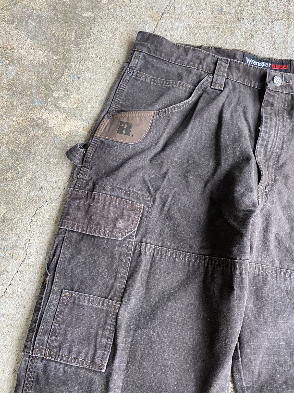 Vintage × Wrangler Vintage Wrangler Riggs Double Knee Cargo Pants Size US 36 / EU 52 - 2 Thumbnail