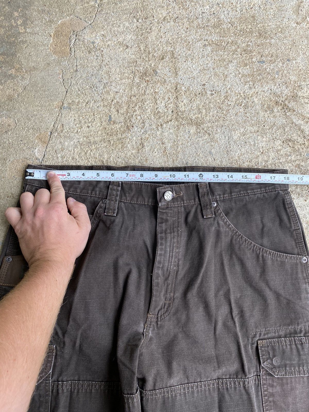 Vintage × Wrangler Vintage Wrangler Riggs Double Knee Cargo Pants Size US 36 / EU 52 - 7 Thumbnail