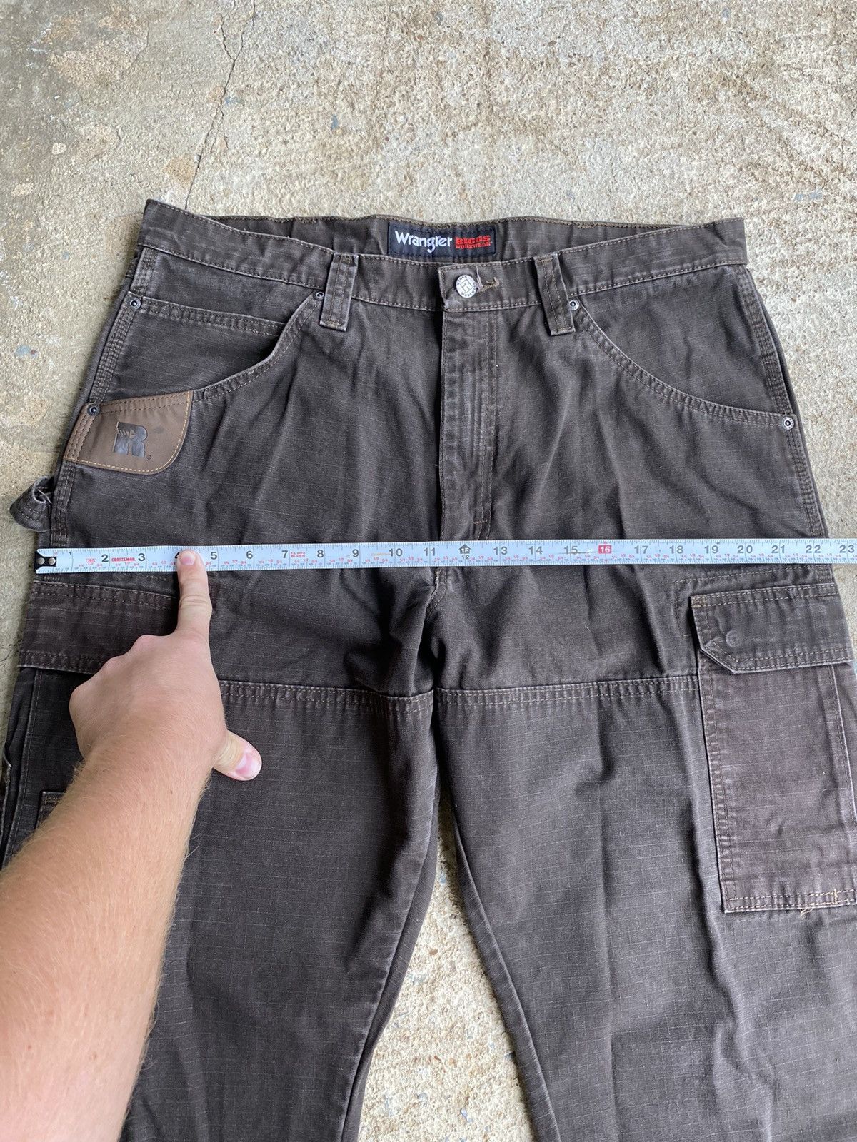 Vintage × Wrangler Vintage Wrangler Riggs Double Knee Cargo Pants Size US 36 / EU 52 - 8 Thumbnail