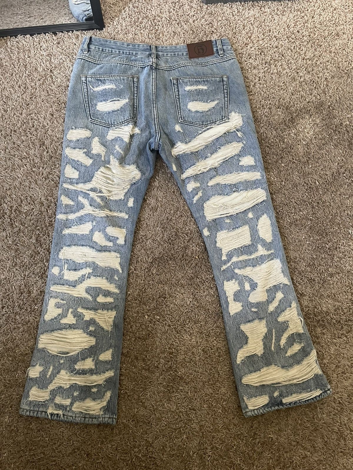 Handmade × Japanese Brand × Vintage Handmade Rust Distressed Denim Size US 34 / EU 50 - 5 Thumbnail