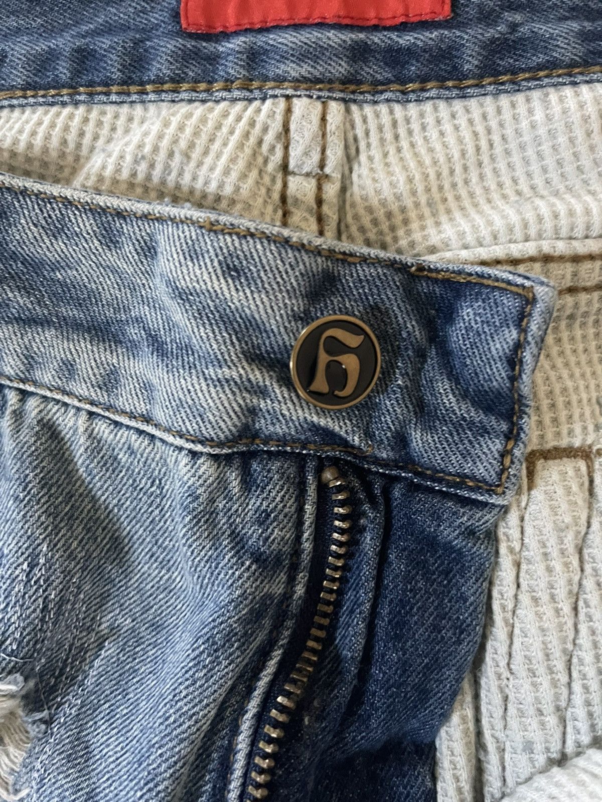 Handmade × Japanese Brand × Vintage Handmade Rust Distressed Denim Size US 34 / EU 50 - 3 Thumbnail