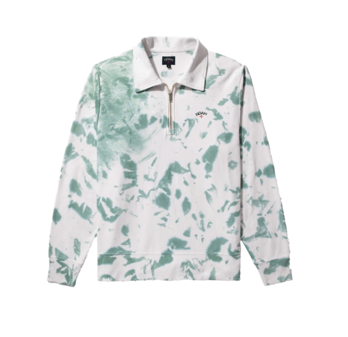 image of Noah Dye Splatter Pullover Green • Xl, Men's