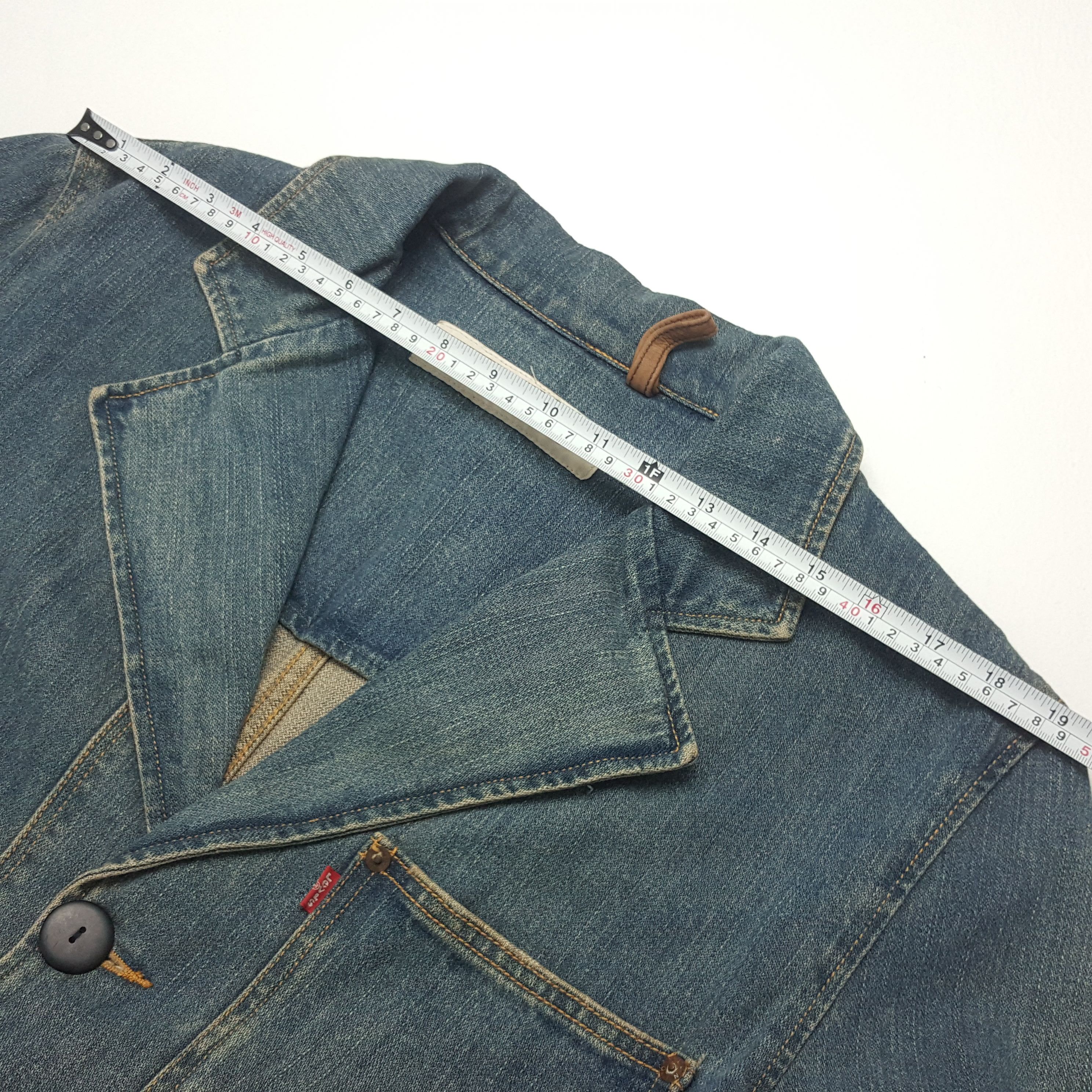Vintage LEVIS American Style Blazzers Denim Jacket Size 38L - 4 Thumbnail