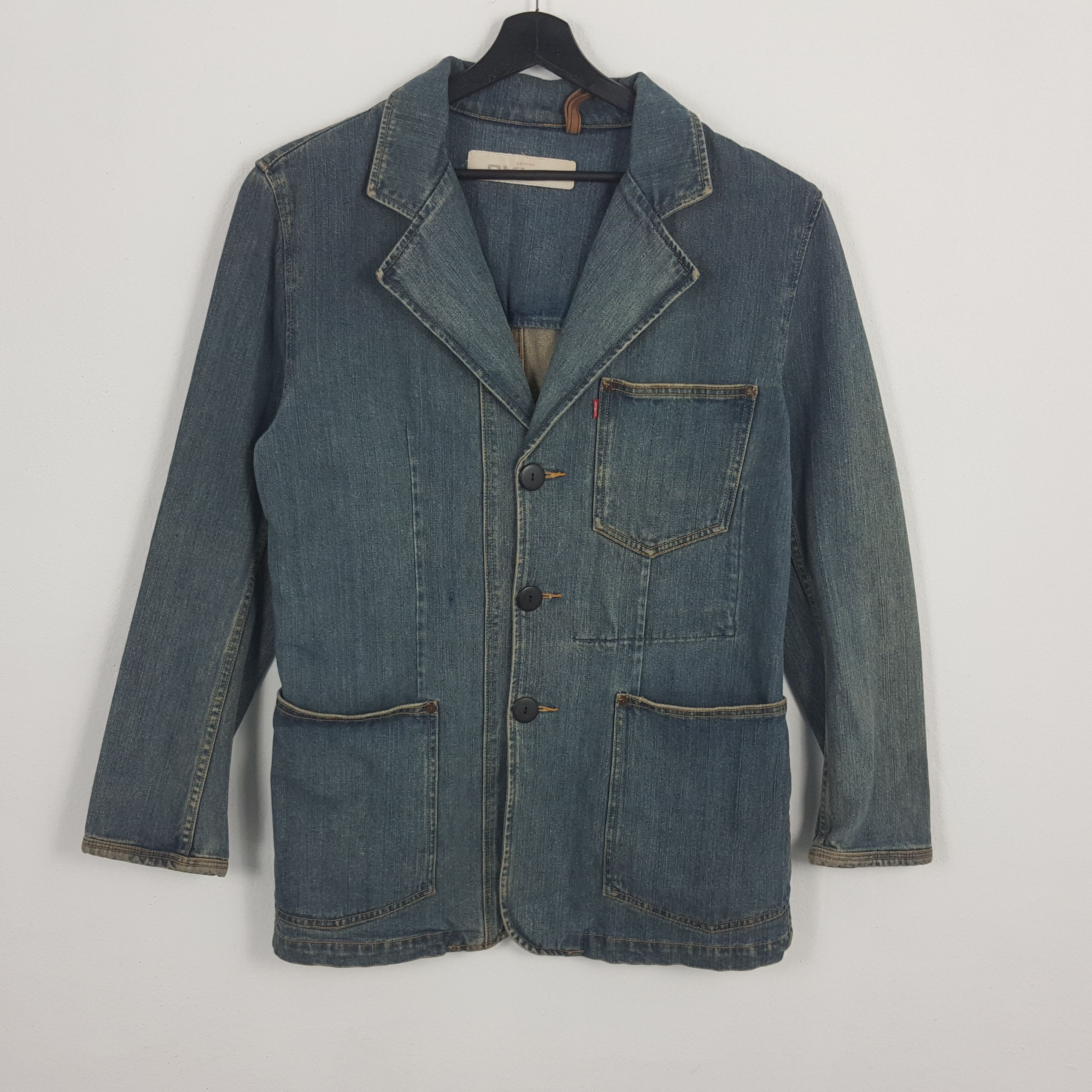 Vintage LEVIS American Style Blazzers Denim Jacket Size 38L - 1 Preview