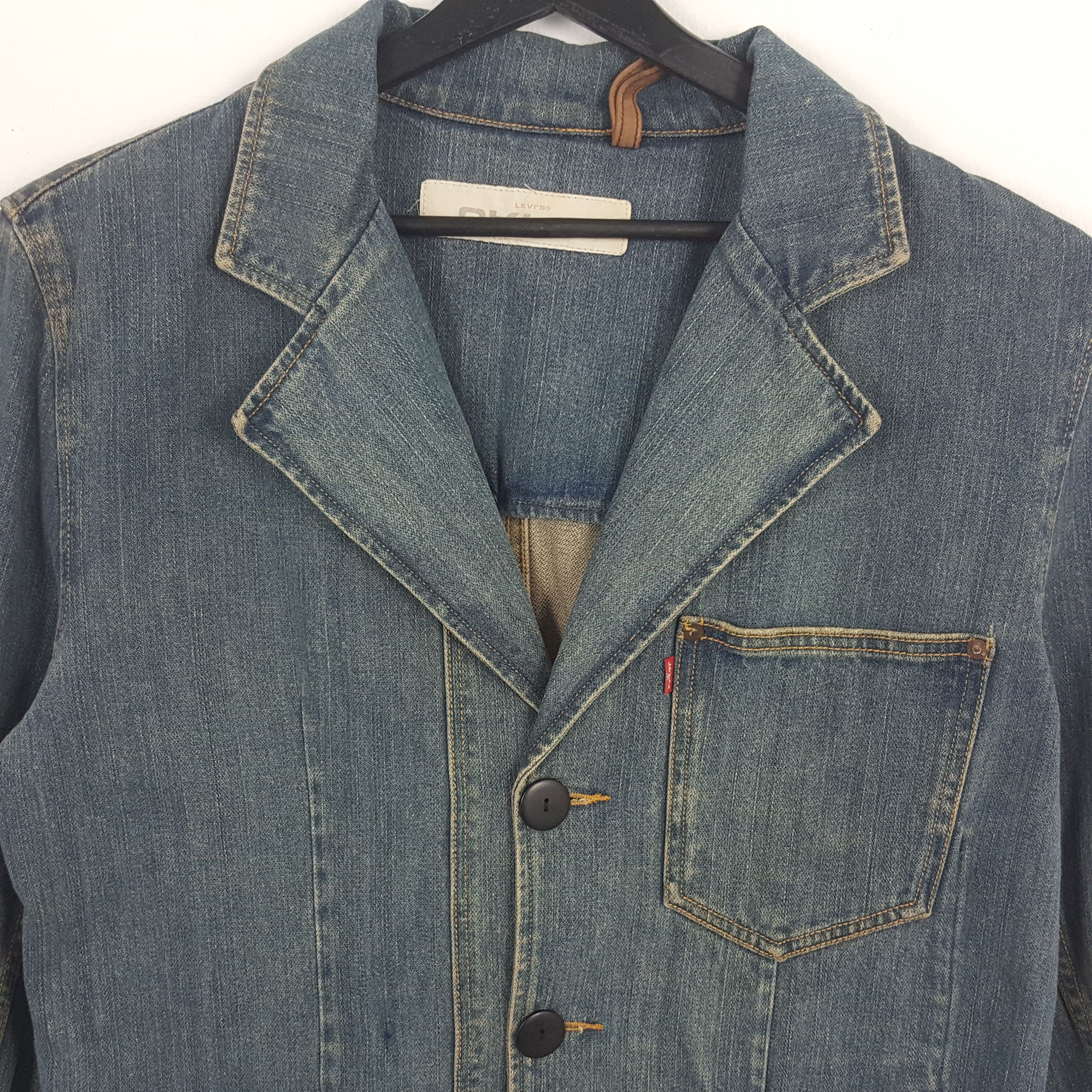 Vintage LEVIS American Style Blazzers Denim Jacket Size 38L - 2 Preview