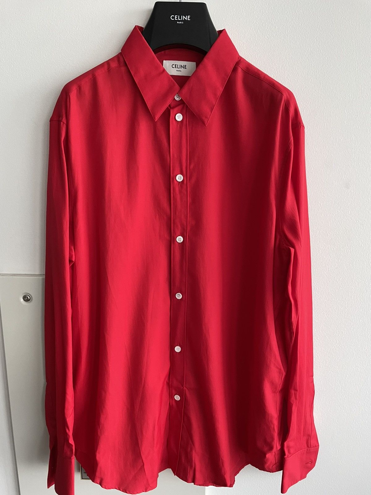 Celine × Hedi Slimane Rare Brand New Iconic Hedi Slimane Super Runway C Shirt Size US L / EU 52-54 / 3 - 1 Thumbnail