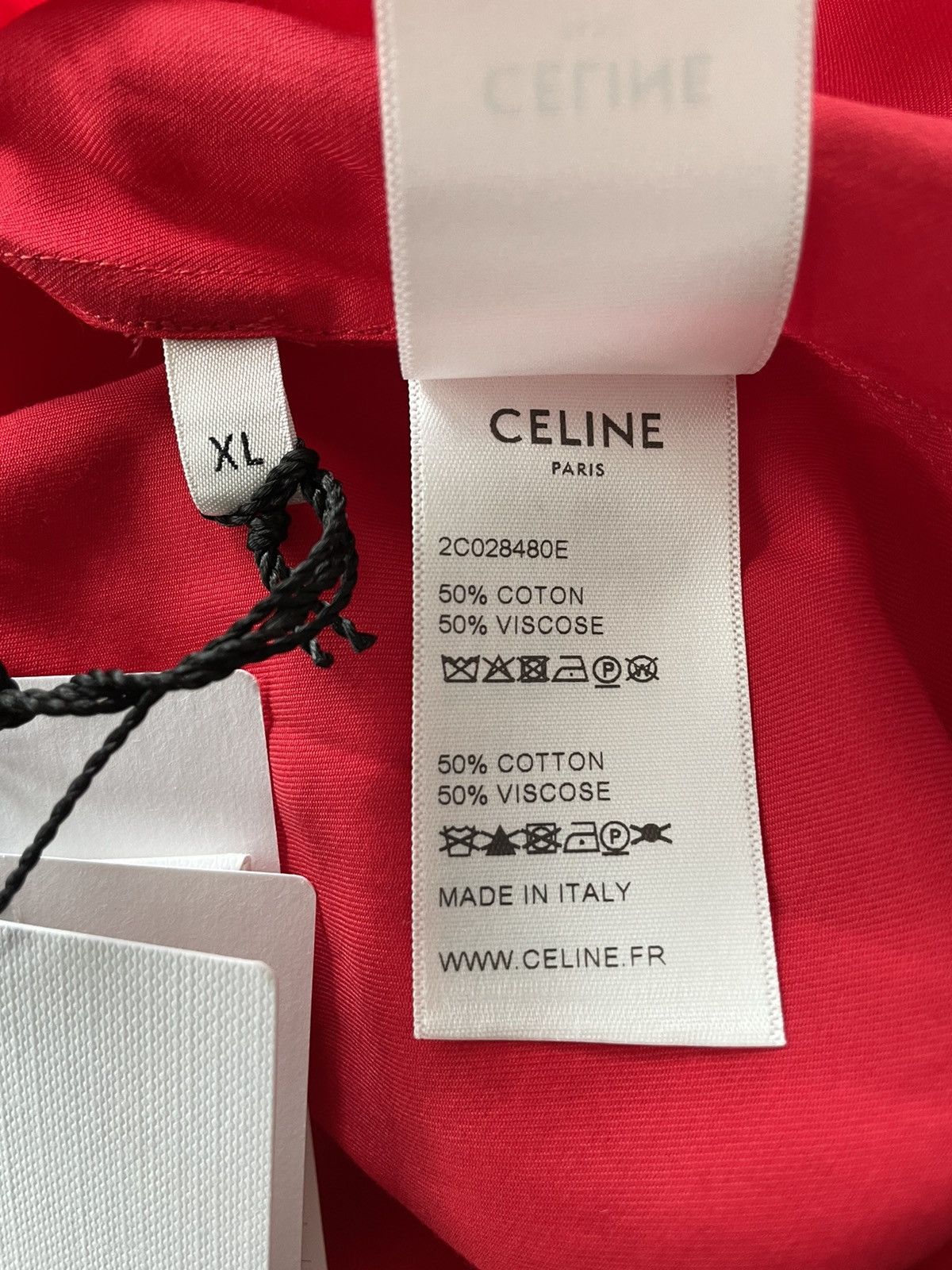 Celine × Hedi Slimane Rare Brand New Iconic Hedi Slimane Super Runway C Shirt Size US L / EU 52-54 / 3 - 8 Thumbnail