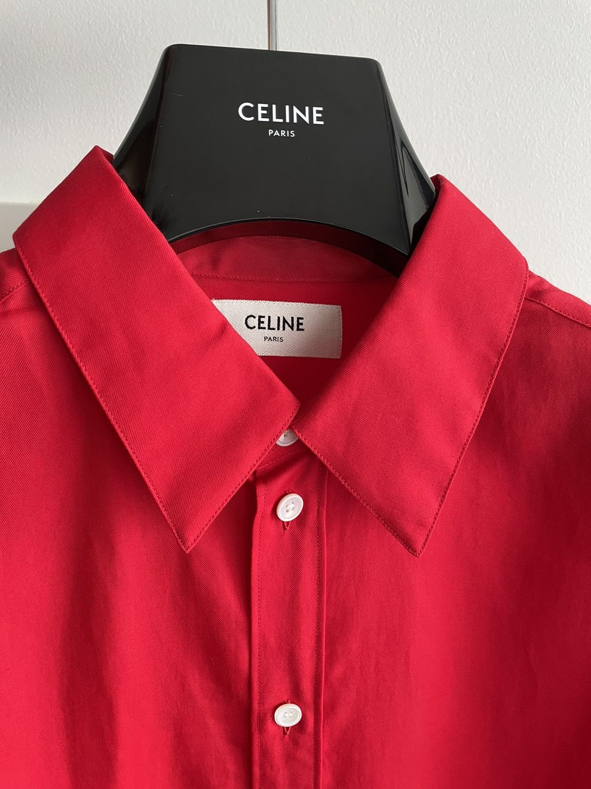 Celine × Hedi Slimane Rare Brand New Iconic Hedi Slimane Super Runway C Shirt Size US L / EU 52-54 / 3 - 13 Thumbnail